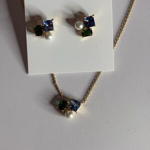 Kate spade Gold and Blue Jewelry Set